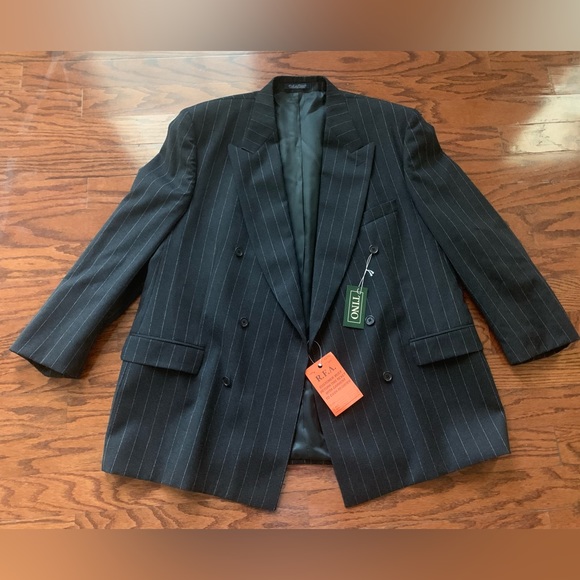 Tino Strip Double Button Men’s Blazer Size 48R - Picture 1 of 3